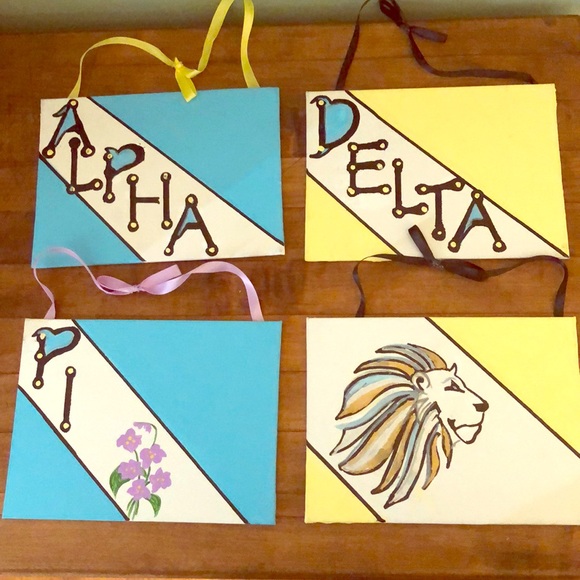 Alpha Delta Pi Signs - Handpainted - Picture 1 of 1
